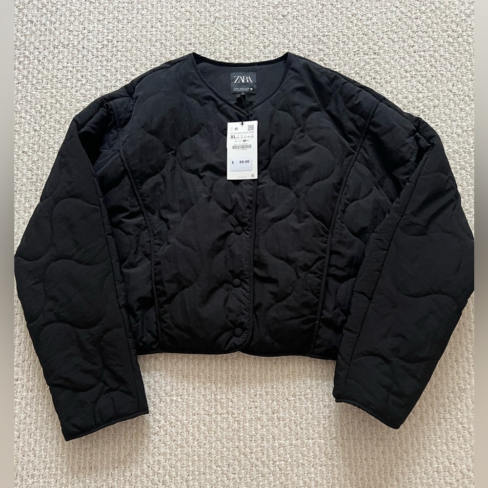 NWT Zara Water Repellant Coat in size XL
